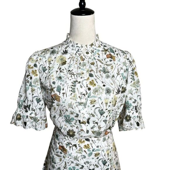 Laroque x Liberty Fabric Set | Cottagecore Floral Puff Sleeve Top & Maxi Skirt L - Picture 3 of 9